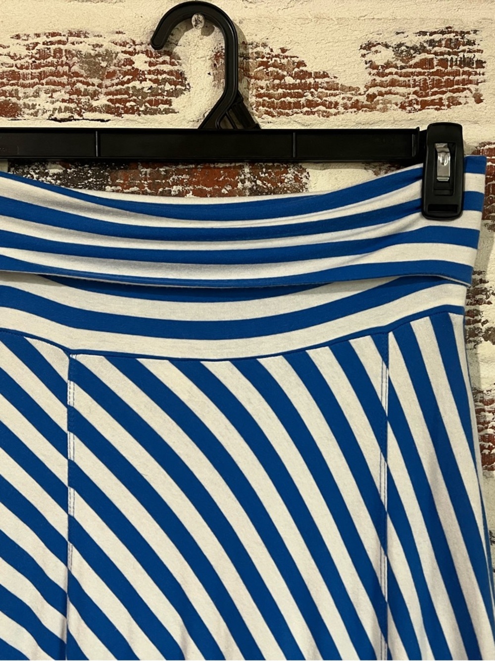 GAP maxi Skirt Covertible Dress Striped Nautical Jersey Stretch Beachy Summer M - Picture 2 of 6